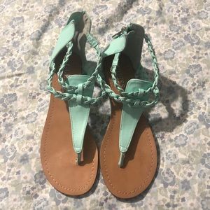 GUESS mint colored sandals